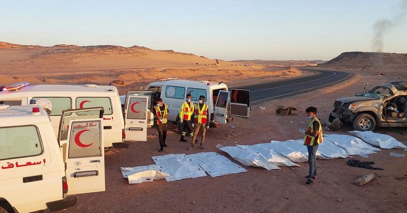 Libya Çölü’nde trafik kazası: 11 Sudanli göçmen öldü