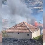 Malatya bitki ateşindeki alevler hasarlı ağır evlere yayıldı