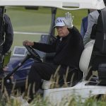Protestolar devam ederken Trump İskoçya’da golf oynadı